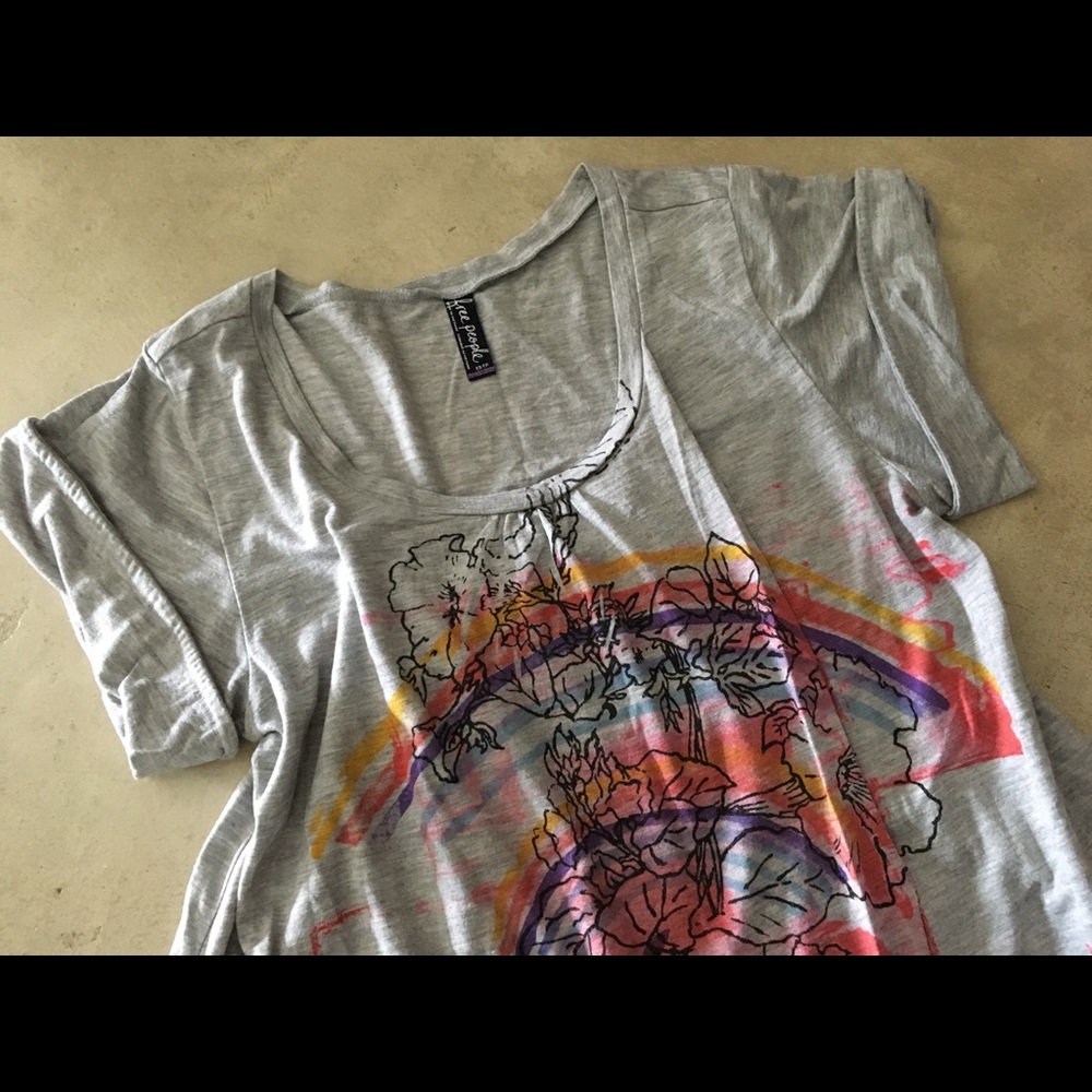 Free People Over the Rainbow Tee